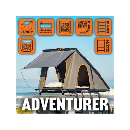 Pack Aventure - Tente de toit Alu-Cab LT-50 Lightweight Noire